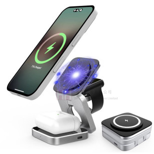 三合一折疊無線充電－2H-POB-0033